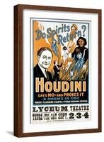 Do Spirits Return? Houdini Says No-null-Framed Art Print