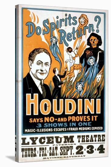Do Spirits Return? Houdini Says No-null-Stretched Canvas