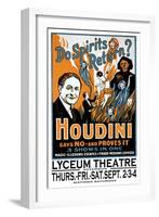 Do Spirits Return? Houdini Says No-null-Framed Art Print