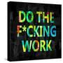 Do the Fcking Work in Color-Jamie MacDowell-Stretched Canvas