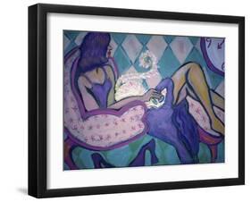 Do You Like My Cat?-Gina Bernardini-Framed Giclee Print