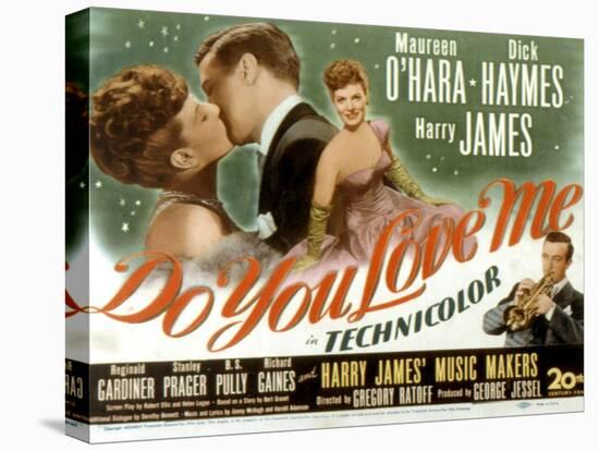 Do You Love Me, Maureen O'Hara, Dick Haymes, Harry James, 1946-null-Stretched Canvas