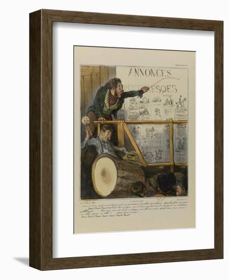 Do You Want Gold, Money, Diamonds Millions and Billions ? Come Closer and Help Yourself...-Honore Daumier-Framed Giclee Print