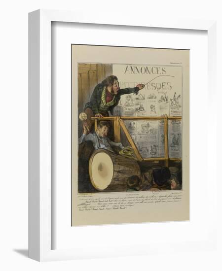 Do You Want Gold, Money, Diamonds Millions and Billions ? Come Closer and Help Yourself...-Honore Daumier-Framed Giclee Print