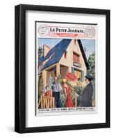 Do You Want, Like These Lucky Fellows, to Become a House Owner?-null-Framed Premium Giclee Print