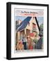 Do You Want, Like These Lucky Fellows, to Become a House Owner?-null-Framed Giclee Print