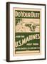 Do your Duty, Join the U.S. Marines-null-Framed Art Print