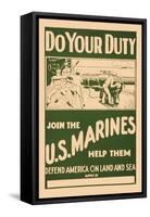 Do your Duty, Join the U.S. Marines-null-Framed Stretched Canvas