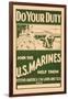 Do your Duty, Join the U.S. Marines-null-Framed Art Print