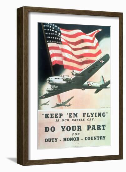 Do Your Part, US 2nd World War Poster, Anon, C.1942-null-Framed Giclee Print