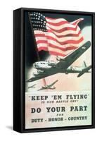Do Your Part, US 2nd World War Poster, Anon, C.1942-null-Framed Stretched Canvas