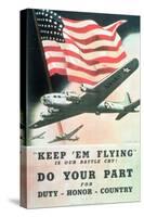 Do Your Part, US 2nd World War Poster, Anon, C.1942-null-Stretched Canvas