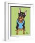 Doberman Crop Ear-Tomoyo Pitcher-Framed Giclee Print