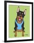 Doberman Crop Ear-Tomoyo Pitcher-Framed Giclee Print