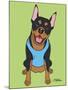 Doberman Crop Ear-Tomoyo Pitcher-Mounted Giclee Print