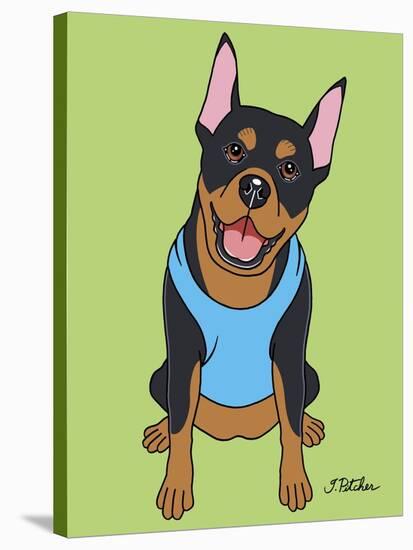 Doberman Crop Ear-Tomoyo Pitcher-Stretched Canvas