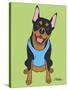 Doberman Crop Ear-Tomoyo Pitcher-Stretched Canvas