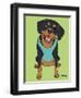 Doberman Drop Ear-Tomoyo Pitcher-Framed Giclee Print