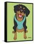 Doberman Drop Ear-Tomoyo Pitcher-Framed Stretched Canvas