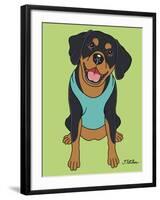 Doberman Drop Ear-Tomoyo Pitcher-Framed Giclee Print