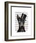 Doberman, Formal Hound and Hat-Fab Funky-Framed Art Print