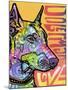 Doberman Luv-Dean Russo-Mounted Giclee Print