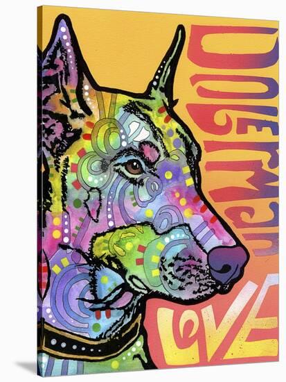 Doberman Luv-Dean Russo-Stretched Canvas