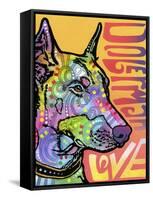 Doberman Luv-Dean Russo-Framed Stretched Canvas