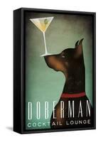 Doberman Martini-Ryan Fowler-Framed Stretched Canvas