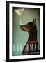 Doberman Martini-Ryan Fowler-Framed Art Print