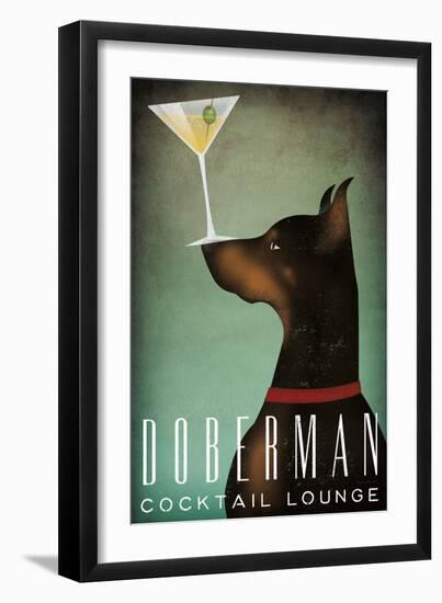 Doberman Martini-Ryan Fowler-Framed Art Print