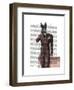 Doberman on Phone-Fab Funky-Framed Art Print