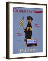 Doberman Pilsner-Ken Bailey-Framed Giclee Print