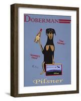 Doberman Pilsner-Ken Bailey-Framed Giclee Print