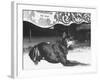 Doberman Pinscher, Duke, a Vicious Guard Dog, Chained-null-Framed Photographic Print