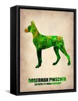 Doberman Pinscher Poster-NaxArt-Framed Stretched Canvas