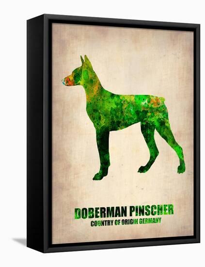 Doberman Pinscher Poster-NaxArt-Framed Stretched Canvas