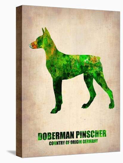 Doberman Pinscher Poster-NaxArt-Stretched Canvas