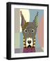 Doberman Pinscher-Adefioye Lanre-Framed Giclee Print