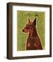 Doberman (Red)-John Golden-Framed Giclee Print