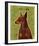 Doberman (Red)-John Golden-Framed Giclee Print