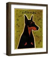 Doberman-John Golden-Framed Art Print