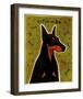 Doberman-John Golden-Framed Art Print