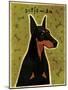 Doberman-John W Golden-Mounted Giclee Print