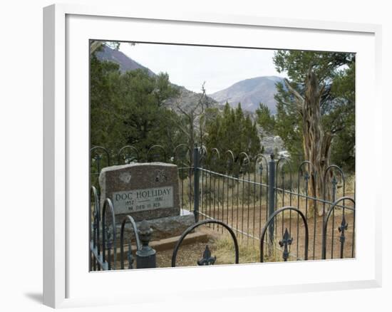 Doc Holliday's Grave, Glenwood Springs, Colorado, USA-Ethel Davies-Framed Photographic Print