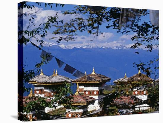 Dochu La, the Pass Is a Mystical Place with Views North to the Himalayas, Bhutan-Paul Harris-Stretched Canvas