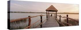 Dock and Lake, Villa Arqueologica, Coba, Quintana Roo, Mexico-null-Stretched Canvas