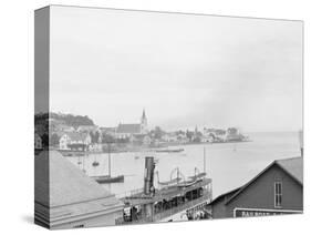 Dock and Mission Point, Mackinac Island, Mich.-null-Stretched Canvas