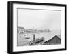 Dock and Mission Point, Mackinac Island, Mich.-null-Framed Photo