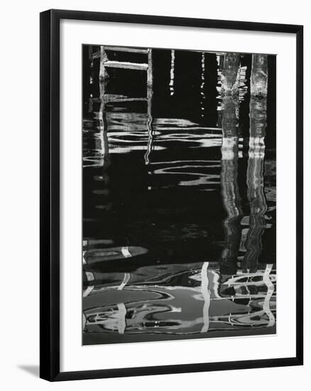 Dock and Water, Reflections, 1971-Brett Weston-Framed Photographic Print